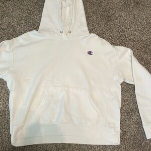 White champion hoodie